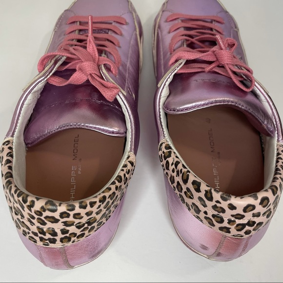 Philippe Model leopard-print pink sneaker - Picture 7 of 10
